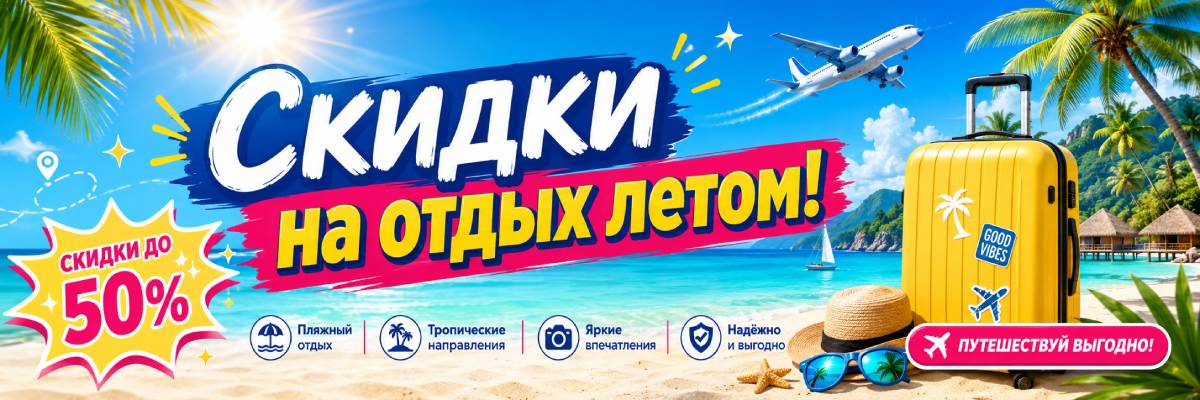 Скидки на отдых летом
